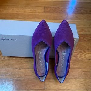 Rothy’s The Point in Violet size 8.5